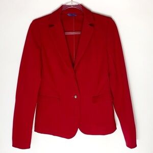 Les Copains red two button blazer